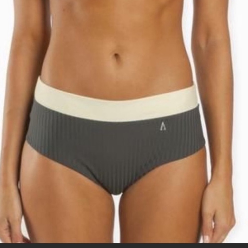 Boys + Arrows Raz Bikini Bottom in Iron